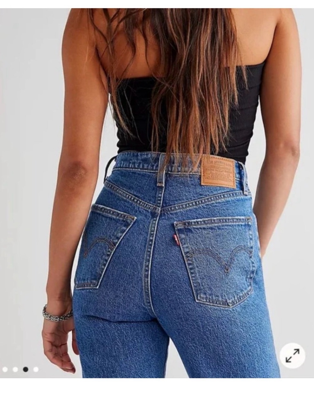 Levis Rib Cage Straight Ankle Jeans size 28